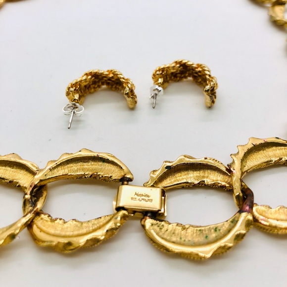 Vintage Napier Chain Link Necklace & Earrings - Picture 12 of 14